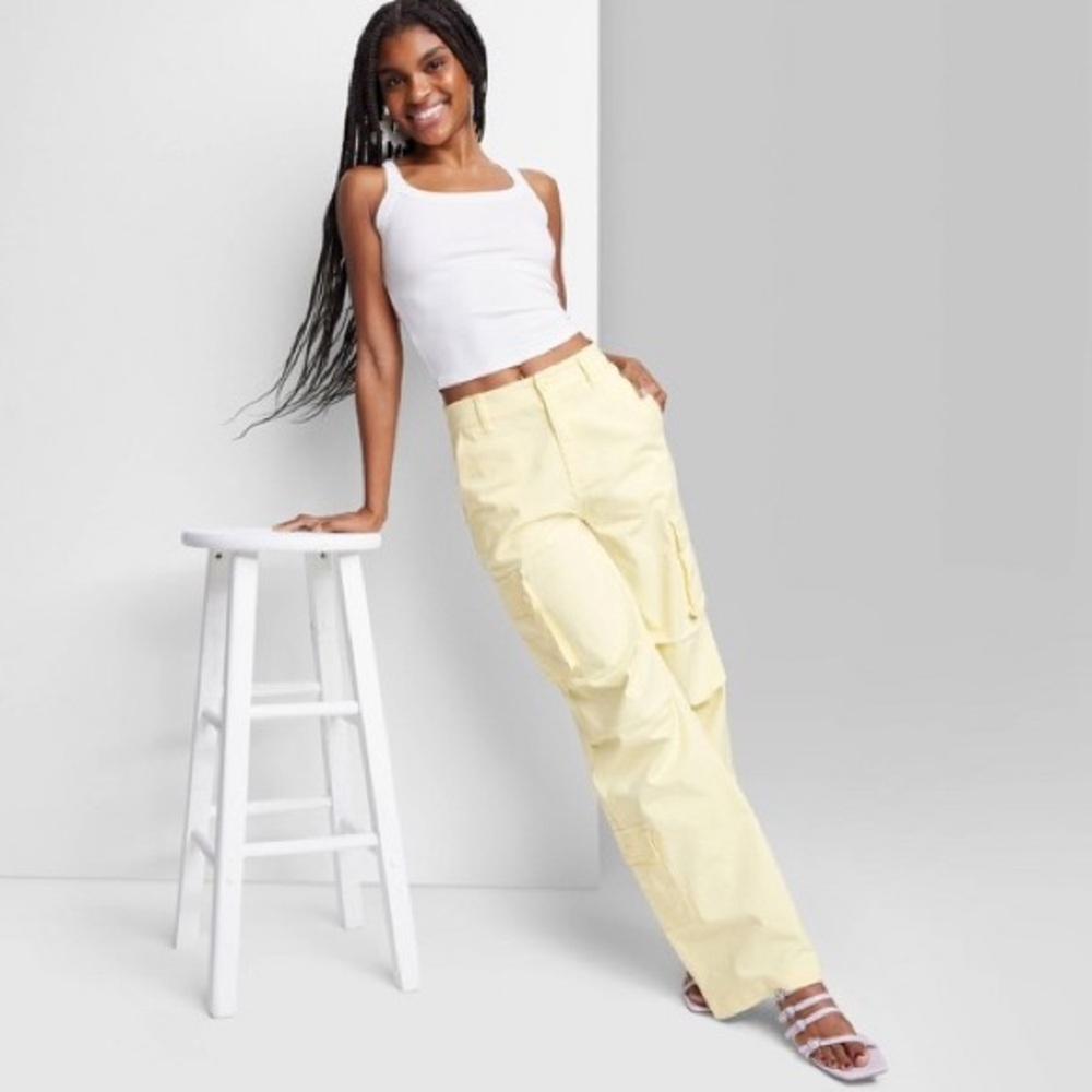 Women's High-Rise Cargo Utility Pants - Wild Fable - Picture 11 of 11
